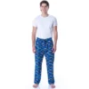 Hot Wheels Adult Men's Allover Die-Cast Cars Loungewear Sleep Pajama Pants Blue