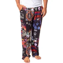 KISS Mens' Classic Oldies Rock Band Music Albums Sleep Pajama Pants Black -Sleepwear Sales Store GUEST ac42bc13 a452 4ee7 b773 3fa3b684ff8e