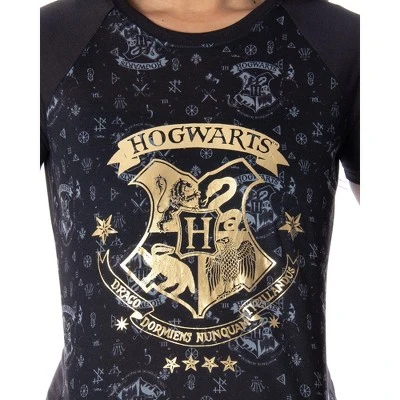 Harry Potter Women's Juniors' Hogwarts Castle Nightgown Pajama Sleep Top 2 Harry Potter Women's Juniors' Hogwarts Castle Nightgown Pajama Sleep Top - Image 2