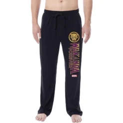 Marvel Comics Mens' Black Panther Wakanda Forever Sleep Pajama Pants Black -Sleepwear Sales Store GUEST b0340375 59a7 4857 879d 87054e8c1a56