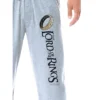 The Lord Of The Rings Men's Great Ring Of Power Lounge Pajama Pants Grey