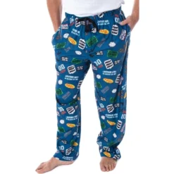 Seinfeld TV Series Men's Allover Themed Pattern Adult Sleep Pajama Pants -Sleepwear Sales Store GUEST b2100df9 051a 487d 971e ad03d9eec03b