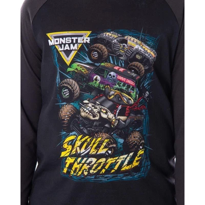 Monster Truck Boys' Skull Throttle Monster Jam Pajama Set 1 Monster Truck Boys' Skull Throttle Monster Jam Pajama Set