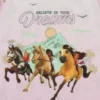 Girls' Spirit Untamed Movie Believe In Your Dreams Nightgown Sleep Pajama Pink