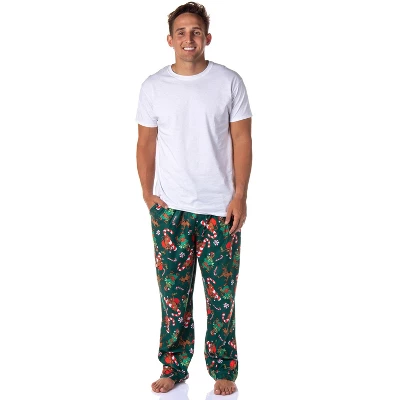 Scooby-Doo Mens' Christmas Character Tree Reindeer Sleep Pajama Pants Green 1 Scooby-Doo Mens' Christmas Character Tree Reindeer Sleep Pajama Pants Green