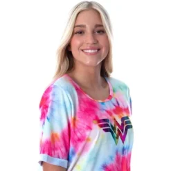 DC Comics Womens Wonder Woman Foil Logo Tie Dye Nightgown Sleep Shirt Multicolored 7 DC Comics Womens Wonder Woman Foil Logo Tie Dye Nightgown Sleep Shirt Multicolored -Sleepwear Sales Store GUEST b46b28bb 445f 4e47 b1eb 1060cee33604
