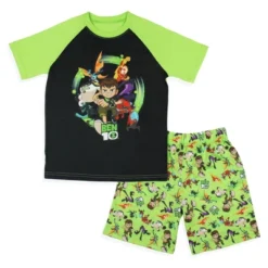 Ben 10 Boys' Cartoon Omnitrix Characters Aliens Sleep Pajama Set Shorts Multicolored -Sleepwear Sales Store GUEST b5654ff4 ab95 4f3d b2c8 8e2accc5c2bf