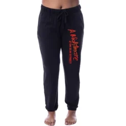 A Nightmare On Elm Street Womens' Movie Film Jogger Sleep Pajama Pants Black -Sleepwear Sales Store GUEST b701767a 6bdc 4e1e b276 96adc815c27a