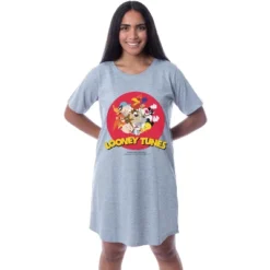 Looney Tunes Womens' Characters Bugs Bunny Nightgown Sleep Pajama Dress Grey -Sleepwear Sales Store GUEST b731f630 830c 4702 8687 671bc37a5280