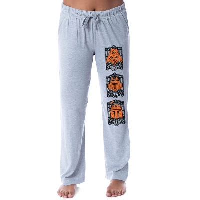 Star Wars Womens' Darth Vader R2-D2 Boba Fett Sleep Pajama Pants Grey 3 Star Wars Womens' Darth Vader R2-D2 Boba Fett Sleep Pajama Pants Grey - Image 3