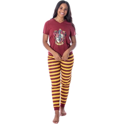 Harry Potter Womens' Hogwarts House Crest Jogger Pajama Set-All Houses 7 Harry Potter Womens' Hogwarts House Crest Jogger Pajama Set-All Houses - Image 7