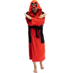 Marvel Deadpool Adult Men's Costume Fleece Robe Bathrobe Red -Sleepwear Sales Store GUEST bae4f328 abf0 4a50 9d81 7e807c65fb0b