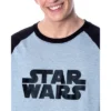 Star Wars Men's Pajamas Classic Logo Raglan Shirt And Pants Pajama Set Black