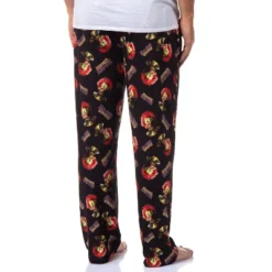 Killer Klowns From Outer Space Mens' Character Movie Film Sleep Pajama Pants Black -Sleepwear Sales Store GUEST bc387c03 0b30 4540 8640 6e4feca0ef70