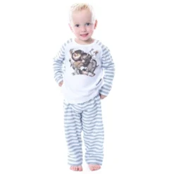 Where The Wild Things Are Little Boys' Rumpus Start Striped Pajama Sleep Set Multi -Sleepwear Sales Store GUEST bc4b4cec afaf 431f b0b4 01617e05b050