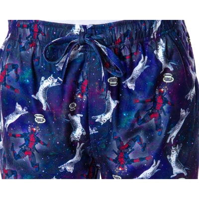 Marvel Men's Deadpool And Kittens In Space Sleep Lounge Pajama Pants Deadpool And Kittens 2 Marvel Men's Deadpool And Kittens In Space Sleep Lounge Pajama Pants Deadpool And Kittens - Image 2