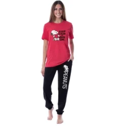 Peanuts Womens' Snoopy Keep Calm And Hug On Valentines Sleep Pajama Set -Sleepwear Sales Store GUEST bd9b0662 f1ea 443d b865 5728bdfae59f