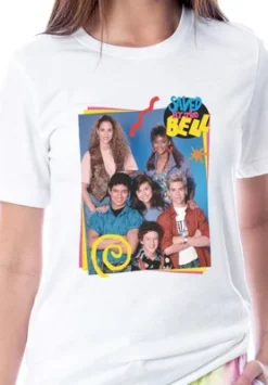 Saved By The Bell Womens' Character Bayside TV Show Sleep Pajama Set Multicolored