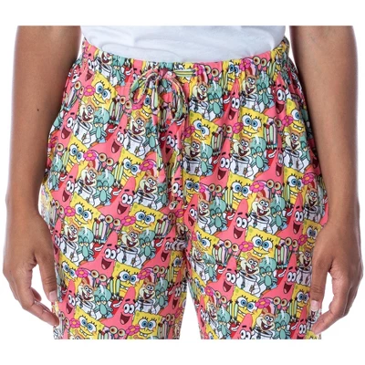 Nickelodeon Womens' SpongeBob SquarePants Patrick Character Pajama Pants Multicolored 2 Nickelodeon Womens' SpongeBob SquarePants Patrick Character Pajama Pants Multicolored - Image 2