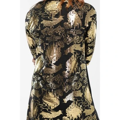 Juniors Harry Potter Marauders Map Raglan Nightgown Pajama Sleep Shirt 4 Juniors Harry Potter Marauders Map Raglan Nightgown Pajama Sleep Shirt - Image 4