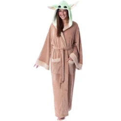 Star Wars The Mandalorian Grogu Baby Yoda Costume Adult Robe Hooded Bathrobe Brown -Sleepwear Sales Store GUEST c0c3d893 0c00 46dd b7ed 9b53288af39e