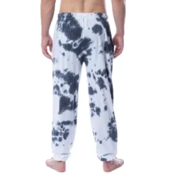 DC Comics Mens' Superman Superhero Tie Dye Sleep Jogger Pajama Pants Multicolored