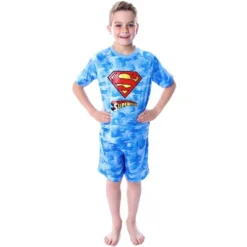 DC Comics Boys' Justice League Digital Camo Superman 2 PC Pajama Set Blue -Sleepwear Sales Store GUEST c19a7711 c5a0 43d9 8c03 6418f3fa5474