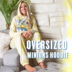 Minions Positive Vibes Tie Dye Womens' Pajama Cropped Hooded Jogger Set Yellow -Sleepwear Sales Store GUEST c1bb9a45 9071 4b9d b648 e03cddec8112