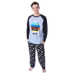 Star Wars Men's Pajamas Star Wars 1977 Raglan Shirt And Pants Pajama Set Star Wars 1977 -Sleepwear Sales Store GUEST c2a2a635 df71 432c ab08 ee63141e6122