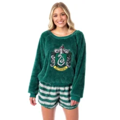 Harry Potter Womens' Sweater And Shorts Sleep Pajama Set-All Houses -Sleepwear Sales Store GUEST c629eb98 8929 4132 ace1 62d474e32e28