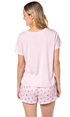 Gilmore Girls Womens' Coffee Life's Short Sleep Pajama Set Shorts Pink 4 Gilmore Girls Womens' Coffee Life's Short Sleep Pajama Set Shorts Pink - Image 4