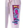 Nickelodeon ICarly Women's Television Series Logo Sleep Jogger Pajama Pants Pink
