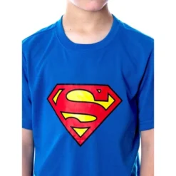 DC Comics Big Boys' Superman Logo Short Sleeve Pajama Short Set Blue -Sleepwear Sales Store GUEST c97c2c19 6ff0 45c1 888c 0fc4861ac713