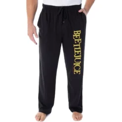 Beetlejuice Men's Classic Film Logo Loungewear Sleep Bottoms Pajama Pants Black -Sleepwear Sales Store GUEST c995a73b 1102 48ed 89e8 e6abfadaf203
