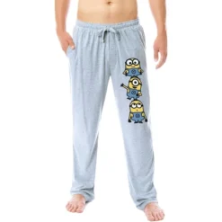 Despicable Me Mens' Minions Chibi Character Soft Sleep Pajama Pants Grey -Sleepwear Sales Store GUEST ca171897 11d8 435d 84b6 266f24a9bb56