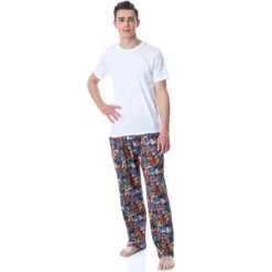 DC Comics Mens' The Suicide Squad Task Force X Sleep Pajama Pants Multicolored