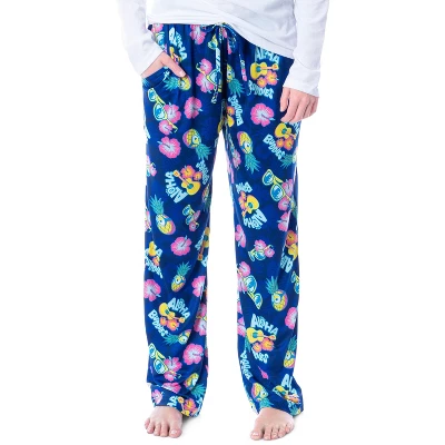 Despicable Me Womens' Minions Aloha Buddies Sleep Pajama Pants Blue 3 Despicable Me Womens' Minions Aloha Buddies Sleep Pajama Pants Blue - Image 3