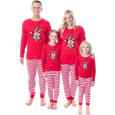 Looney Tunes Bugs Bunny Christmas Tight Fit Family Pajama Set 5 Looney Tunes Bugs Bunny Christmas Tight Fit Family Pajama Set - Image 5