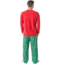 Peanuts Mens' Christmas Holiday Season Sing Along Sleep Pajama Set Green -Sleepwear Sales Store GUEST cf88cba7 5ef6 441b 8b93 2c3a1df9c935