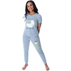 Star Wars Women's The Mandalorian Baby Yoda Shirt And Jogger Pants Pajama Set Grey -Sleepwear Sales Store GUEST d0881c24 9487 479b 9aa4 d87cd457decd