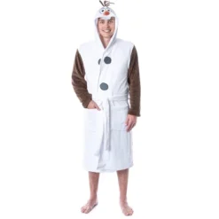Disney Adult Frozen Snowman Olaf Costume Robe Hooded Bathrobe White -Sleepwear Sales Store GUEST d30b33e7 f814 4ba9 901c 7b43462ac0d4