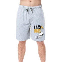 Peanuts Mens' Snoopy Woodstock Lazy Days Character Sleep Pajama Shorts Grey 7 Peanuts Mens' Snoopy Woodstock Lazy Days Character Sleep Pajama Shorts Grey -Sleepwear Sales Store GUEST d440db84 c36b 46e6 aa90 86b3bcc66960