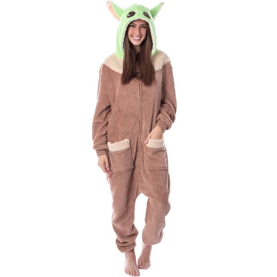 Star Wars The Mandalorian Adult The Child Kigurumi Union Suit Pajama Multi 5 Star Wars The Mandalorian Adult The Child Kigurumi Union Suit Pajama Multi - Image 5