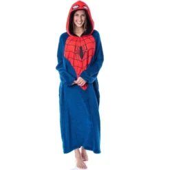 Marvel Mens' Spider-Man Logo Hooded Costume Pullover Pajama Outfit Blue 8 Marvel Mens' Spider-Man Logo Hooded Costume Pullover Pajama Outfit Blue -Sleepwear Sales Store GUEST d5a17387 06ab 4457 a3d2 dcd352e85e4e