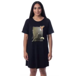 Harry Potter Womens' Albus Dumbledore Photograph Sleep Pajama Shirt Black -Sleepwear Sales Store GUEST d767fbfa f824 4097 99f4 e988cc148a97