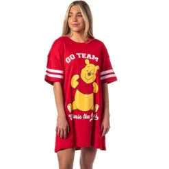 Winnie-the-Pooh Women's Go Team Shirt Pajama Dorm Sleep Shirt Nightgown Red -Sleepwear Sales Store GUEST db1062c8 310d 4f84 821d 738e3f7f47b9