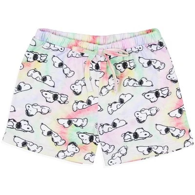 Peanuts Girls' Snoopy Dream In Color Tie-Dye Character Pajama Set Shorts Multicolored 4 Peanuts Girls' Snoopy Dream In Color Tie-Dye Character Pajama Set Shorts Multicolored - Image 4