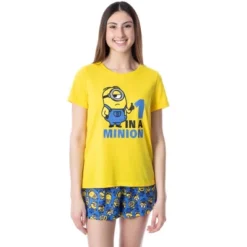 Despicable Me Womens' Minions 1 In A Minion Sleep Pajama Set Short Multicolored -Sleepwear Sales Store GUEST dea0f892 7250 4c3e 9ea5 bdeca3f751ac