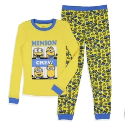 Despicable Me Boys' Minions Crew Bob Stuart Phil Kevin Sleep Pajama Set Yellow -Sleepwear Sales Store GUEST df0051c6 048d 428b 8752 2d4784bd04ec