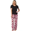 Sesame Street Women's Elmo Muppet Face Tossed Print Sleep Pajama Pants Pink